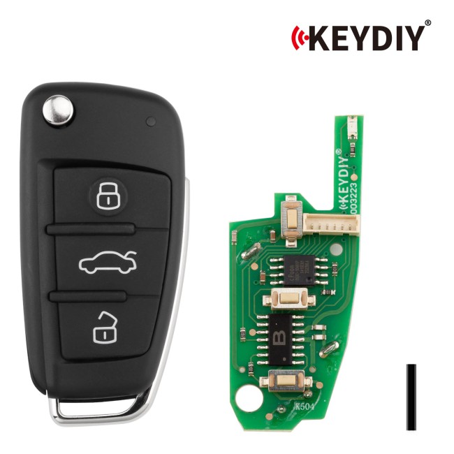 [5Pcs/Lot] KEYDIY KD B02-3 Universal Flip Remote Key 3 Buttons for Audi Type