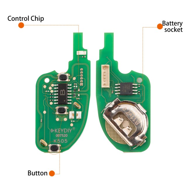[5Pcs/Lot] KEYDIY KD B11-3 (NEW) Universal Flip Remote Key 3 Buttons