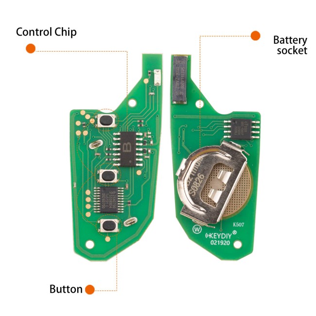 [5Pcs/Lot] KEYDIY KD NB59-3 Universal Flip Remote Key 3 Buttons