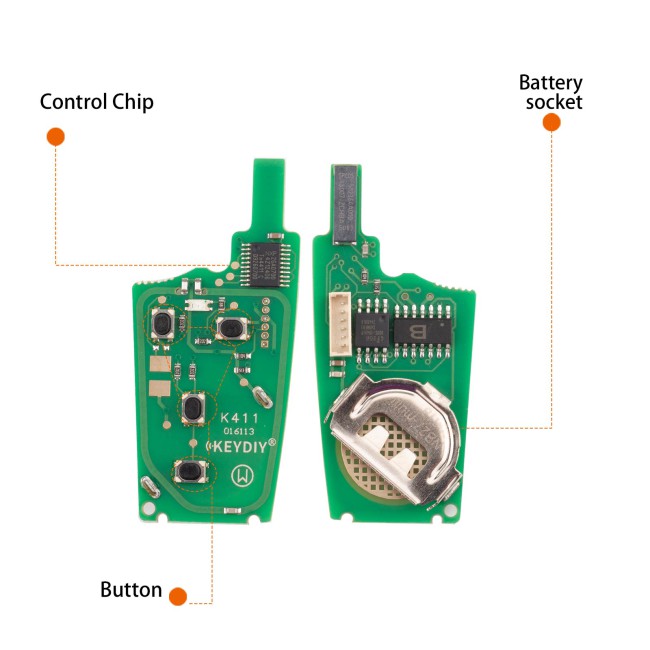 [5Pcs/Lot] KEYDIY KD NB27-4 Universal Remote Key 4 Buttons