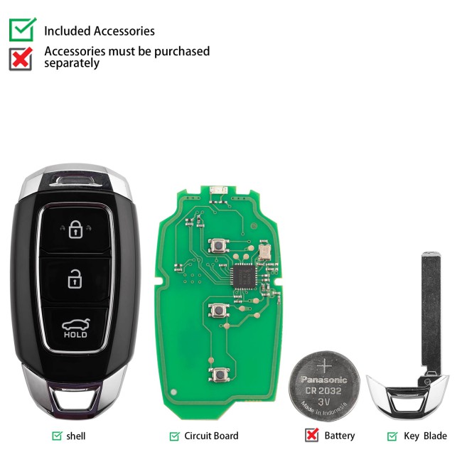 [5Pcs/Lot] KEYDIY KD ZB28-3 Universal Smart Remote Key for Hyundai Type