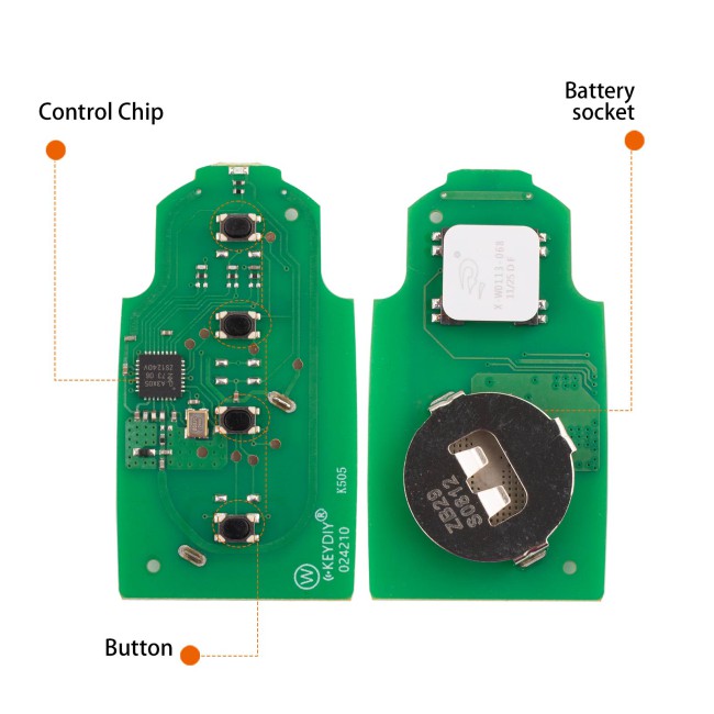 [5Pcs/Lot] KEYDIY KD ZB29-4 Universal Smart Remote Key 3+1 Buttons for MB Maybach Type