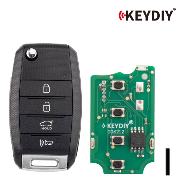 [5Pcs/Lot] KEYDIY KD B19-4 Universal Flip Remote Key 3+1 Buttons for KIA Type