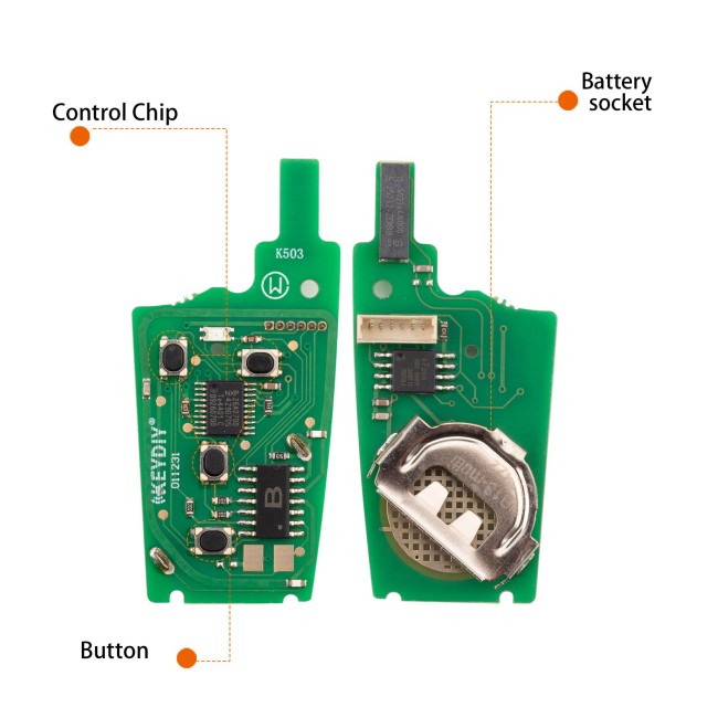 [5Pcs/Lot] KEYDIY KD NB18-4 Universal Remote Key 4 Buttons