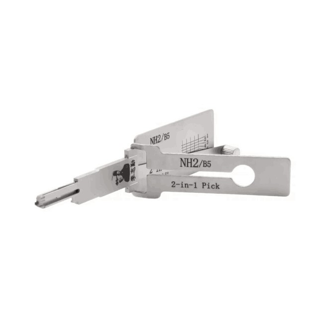 LISHI NH2/B5 Flat Milling Tool 2-in-1 Pick & Decoder for Mack, Kenworth, Briggs & Stratton