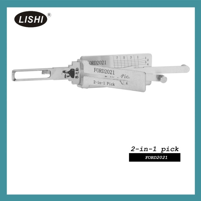 LISHI FORD2021 End Milling Tool 2-in-1 Decoder and Pick for Ford Transit 2021+