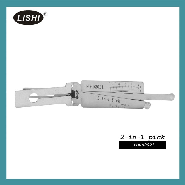 LISHI FORD2021 End Milling Tool 2-in-1 Decoder and Pick for Ford Transit 2021+