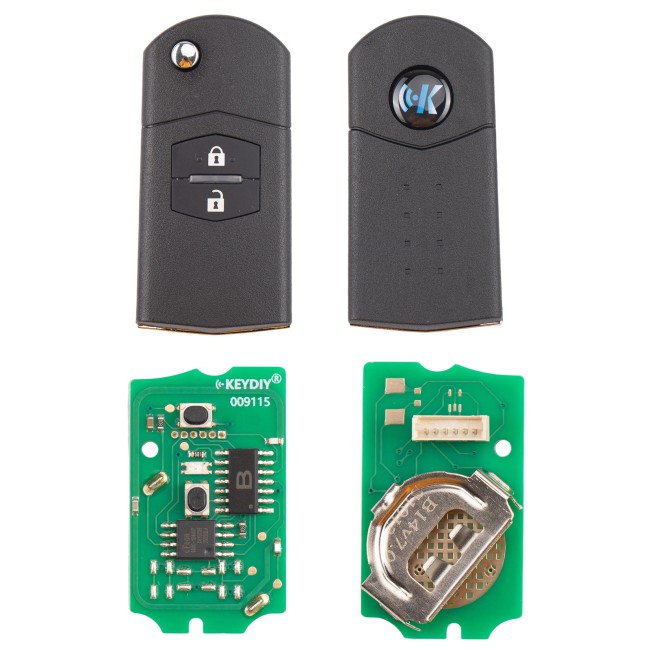 [5Pcs/Lot] KEYDIY KD B14-2 Universal Flip Remote Key 2 Buttons for Mazda Type