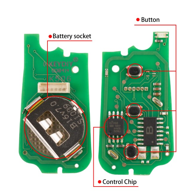 [5Pcs/Lot] KEYDIY KD B16-3 Universal Flip Remote 3 Buttons Key for Hyundai KIA Type