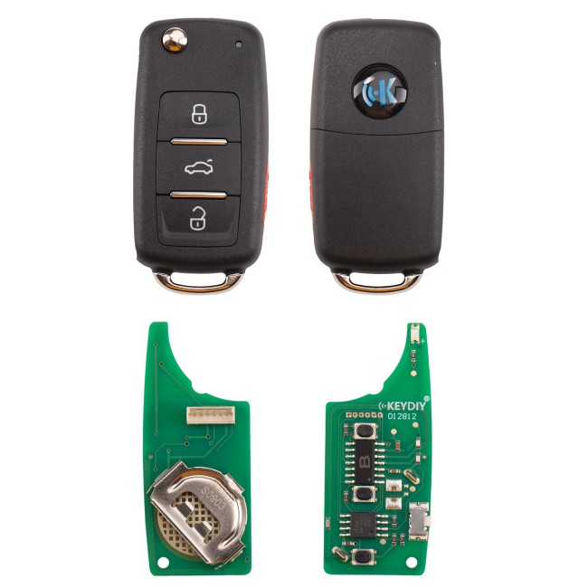 [5Pcs/Lot] KEYDIY KD B08-4 Universal Flip Remote 3+1 Buttons for Volkswagen Type
