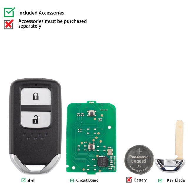 [5Pcs/Lot] KEYDIY KD ZB10-2 Universal Smart Remote Key 2 Buttons