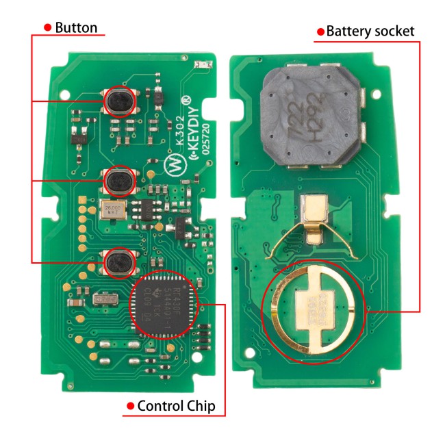 [5Pcs/Lot] KEYDIY TB01-3 Universal Remote Key PCB Board Only