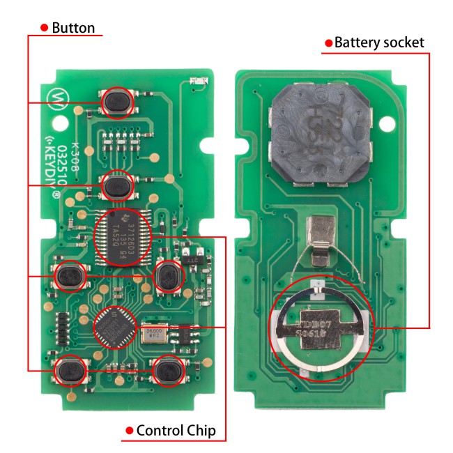 [5Pcs/Lot] KEYDIY TDB07-06 Universal Remote Key PCB Board Only
