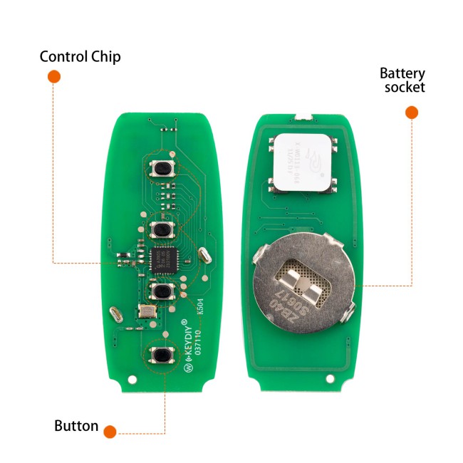[5Pcs/Lot] KEYDIY KD ZB40-4 Universal Smart Remote Key 4 Buttons for Chrysler Type