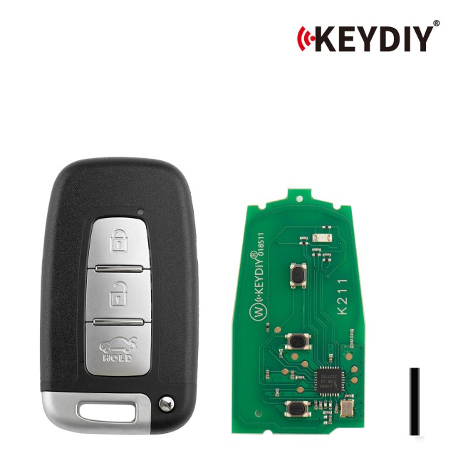 [5Pcs/Lot] KEYDIY KD ZB04-3 Universal Smart Remote Key (Middle Slot) 3 Buttons for Hyundai Type
