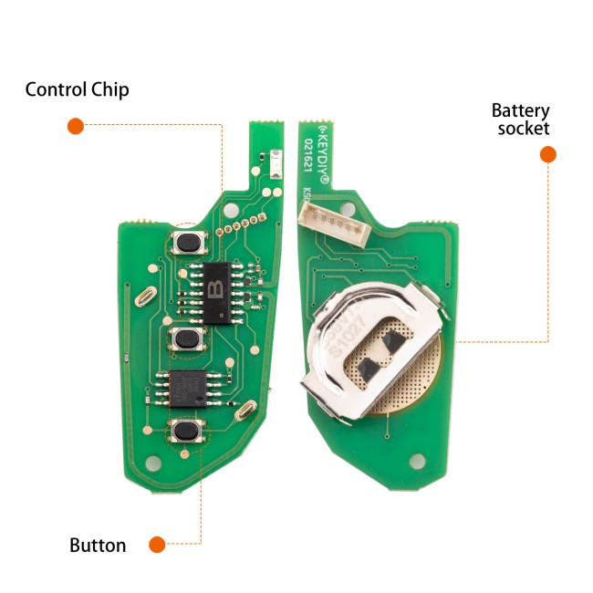 [5Pcs/Lot] KEYDIY KD B59-3 Universal Flip Remote Key 3 Buttons