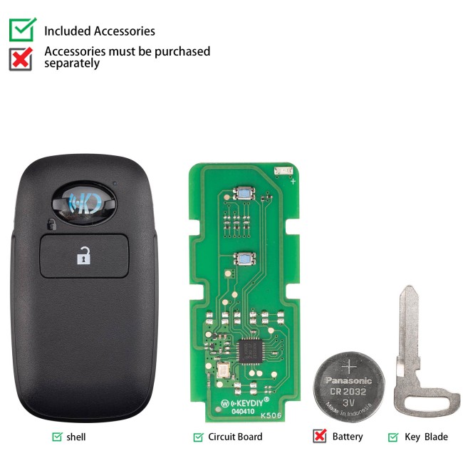 [5Pcs/Lot] KEYDIY KD ZB63-2 Universal Smart Remote Key 2 Buttons