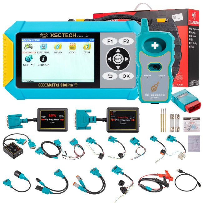 OBDEMOTO 900PRO KEY Programmer with for BMW K-010 Key 46 Matching Adapter Cable and K-008 Key 8A/4D Matching Adapter Cable