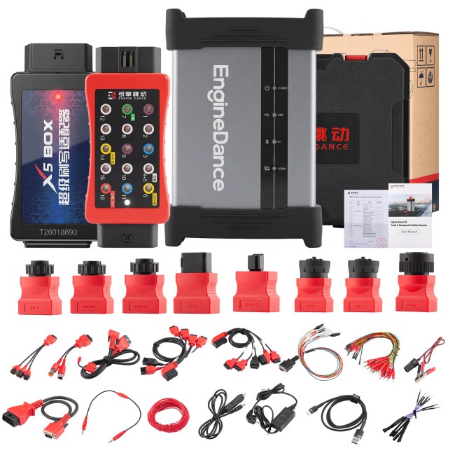EngineDance X5 2-in-1 ECU Programming &Truck Diagnostics with X5 Box Full Configuration