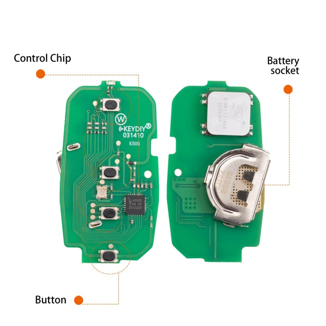 [5pcs/lot] KEYDIY KD ZB32-4 Universal Smart Remote Key 4 Buttons for Chevrolet Type