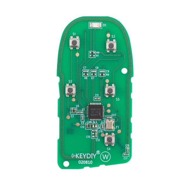 [5Pcs/Lot] KEYDIY KD ZB13 Universal Smart Key PCB 5 Buttons (Only PCB) for Maserati Type