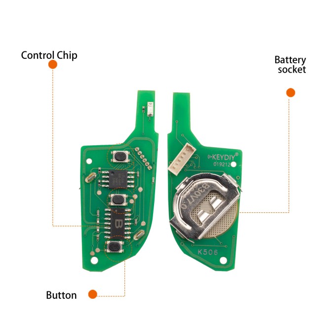 [5Pcs/Lot] KEYDIY KD B30-3 Universal Flip Remote Key 3 Buttons for Cadillac Type