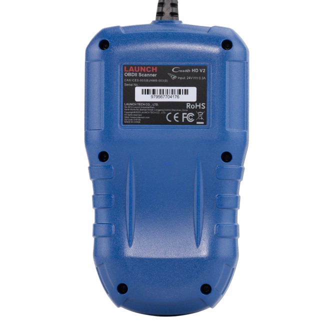 LAUNCH CR HD V2 Commercial Vehicle E-commerce Standard Configuration Supports HD OBD & EOBD  Fast Fault Code Reading/Clearing, Battery Check