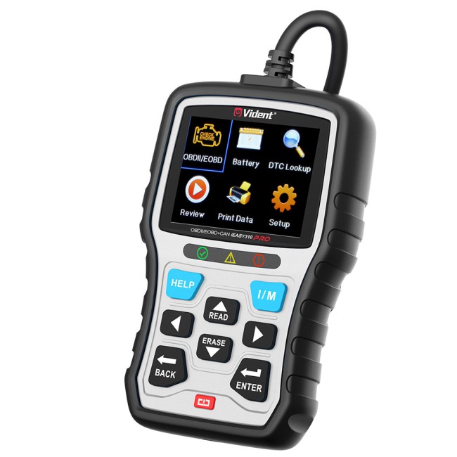 VIDENT iEasy310 Pro (Silver) Enhanced OBD2 Automotive Scanner Professional OBDII Code Reader Engine Fault Scan Tool Car Diagnostic Tool