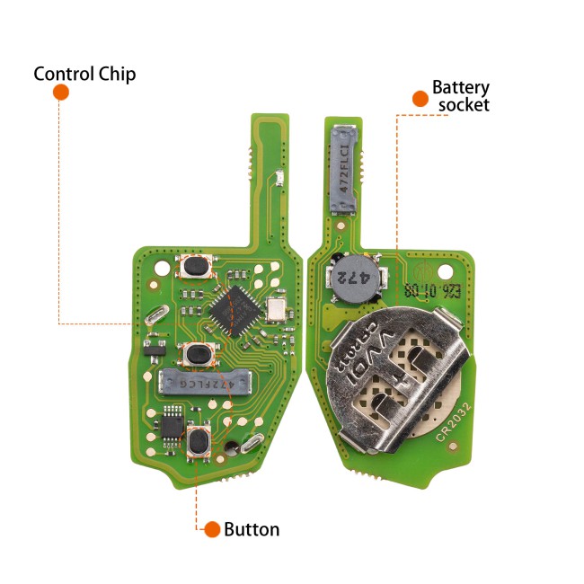 XHORSE XSMQB4EN MQB Smart Key 5PCS