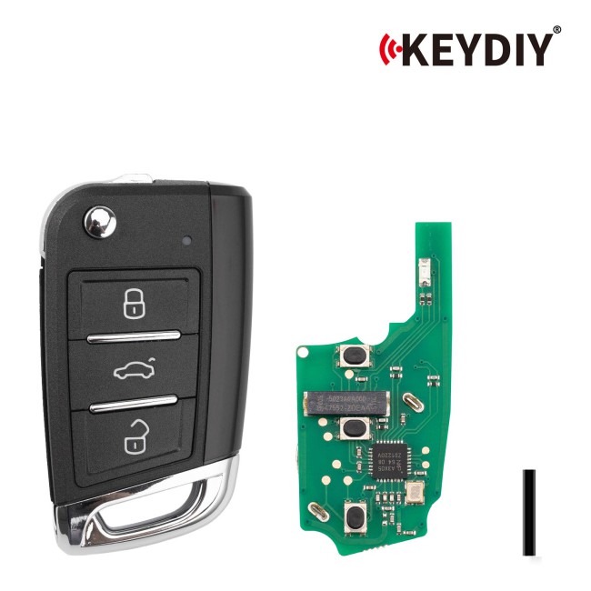 [5Pcs/Lot] KEYDIY KD ZB15-3 Universal Smart Flip Remote Key 3 Buttons for VW Type