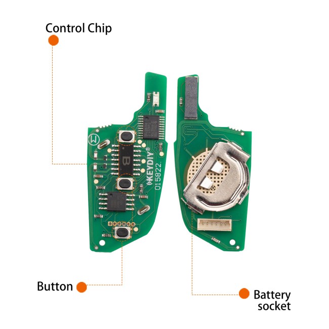 [5Pcs/Lot] KEYDIY KD NB29-3 Universal Remote Key 3 Buttons