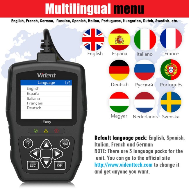 VIDENT iEasy300 Pro CAN OBDII/EOBD Code Reader