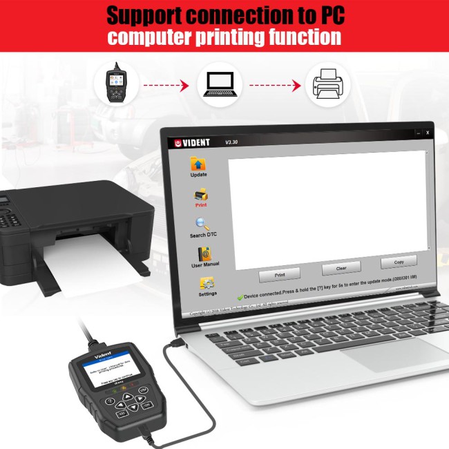 VIDENT iEasy300 Pro CAN OBDII/EOBD Code Reader