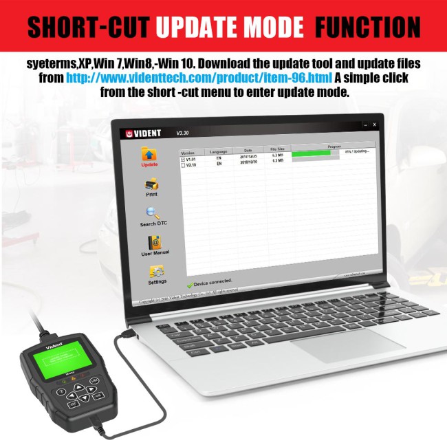 VIDENT iEasy300 Pro CAN OBDII/EOBD Code Reader
