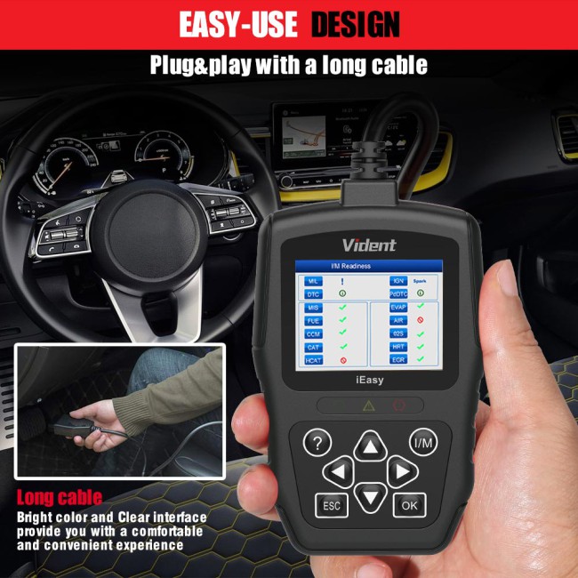 VIDENT iEasy300 Pro CAN OBDII/EOBD Code Reader