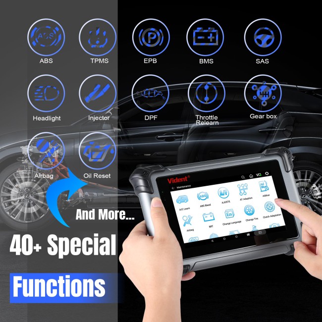 Vident iSmart800 Pro Automotive Diagnostic Analysis Scanner Support All Systems ECU Diagnosis Wide Vehicle Coverage
