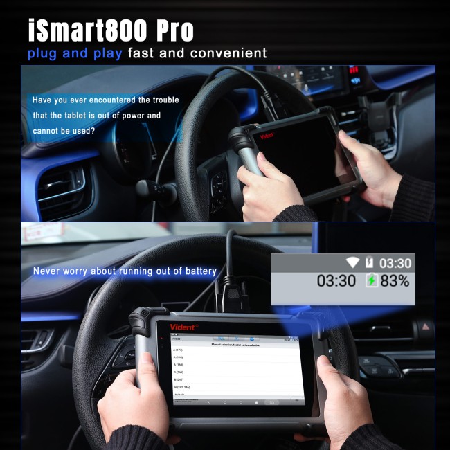 Vident iSmart800 Pro Automotive Diagnostic Analysis Scanner Support All Systems ECU Diagnosis Wide Vehicle Coverage
