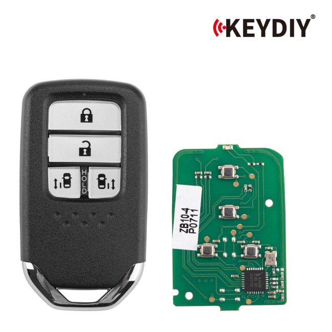 [5Pcs/Lot] KEYDIY KD ZB10-4 Universal Smart Remote Key 3+1 Buttons (Slide Door) for Honda Type