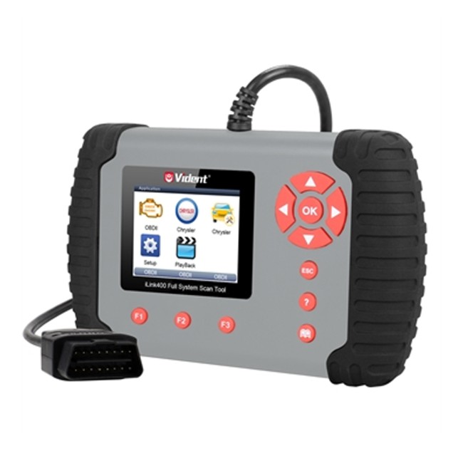 VIDENT iLink400 Full System Single Make Scan Tool Support ABS/SRS/EPB/Oil Reset Update Online