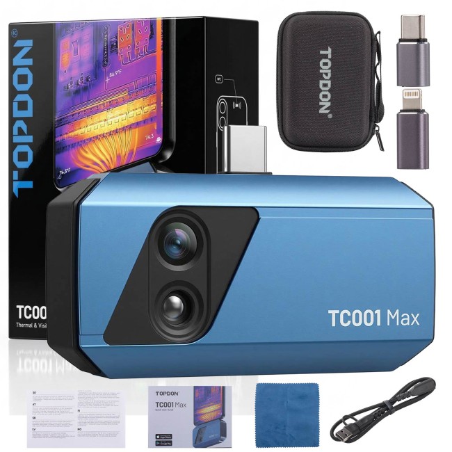 TOPDON TC001 Max Dual-Lens Thermal Imaging Camera for iOS Android & Windows Supports TopFix AI