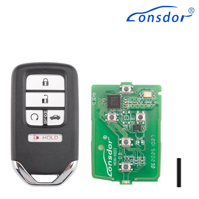 Lonsdor HD30-06 HD30 Smart Key 5 Buttons for Honda Supports ID46 ID47 ID4A