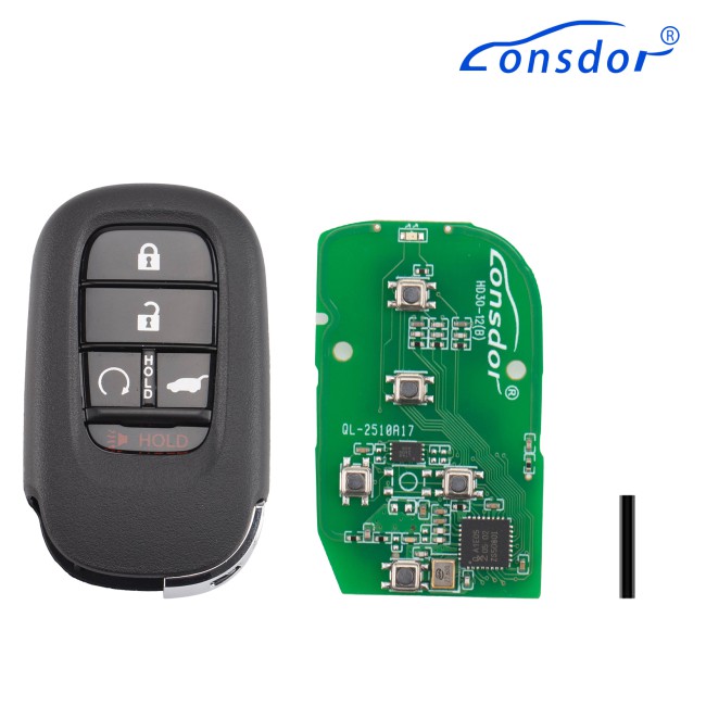 Lonsdor HD30-17 HD30 Smart Key 5 Buttons for Honda Supports ID46 ID47 ID4A