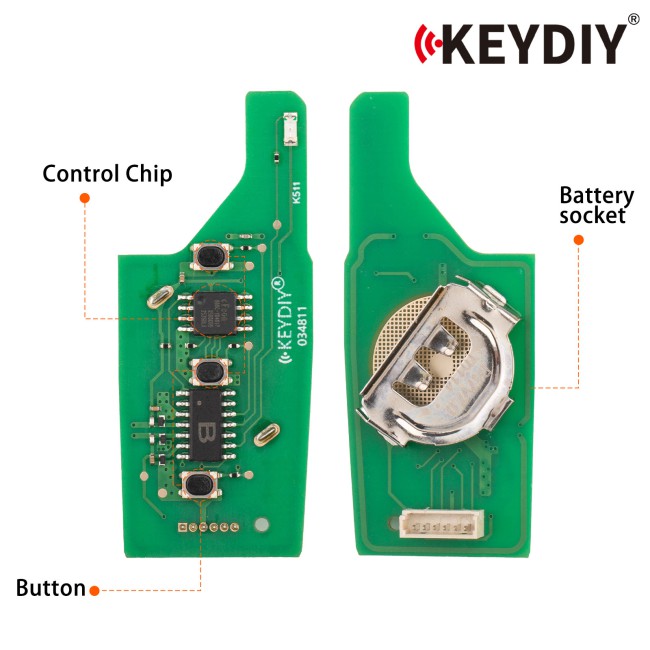 [5Pcs/Lot] KEYDIY KD B47-3 Universal Flip Remote Key 3 Buttons for Peugeot Type