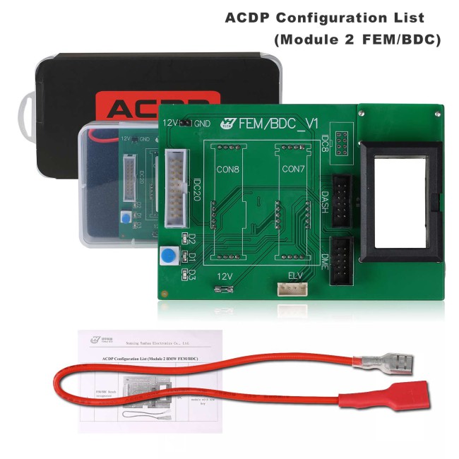 YANHUA ACDP-2 BWM IMMO Package with Module1/2/3 for BWM CAS1-CAS4+/FEM/BWM DME ISN Read & Write Added B48/N20/N55/B38 Bench Board