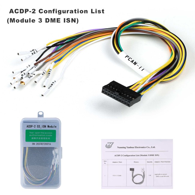 YANHUA ACDP-2 BWM IMMO Package with Module1/2/3 for BWM CAS1-CAS4+/FEM/BWM DME ISN Read & Write Added B48/N20/N55/B38 Bench Board