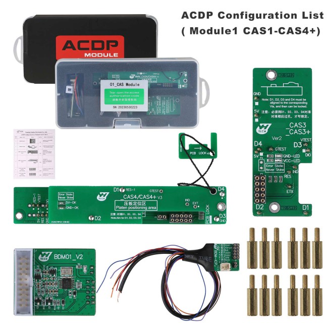 Yanhua ACDP-2 CAS Package with BWM CAS Module 1 & BWM ISN Module 3 Free N20/ N55/ B38 Bench Interface Board