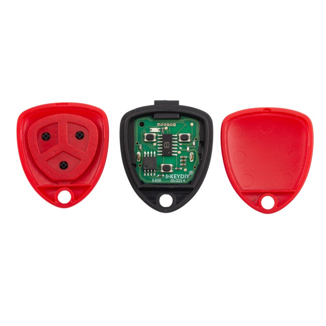 [5Pcs/Lot] KEYDIY KD B17-3 Bladed Universal Remote 3 Buttons for Ferrari Type Red Color