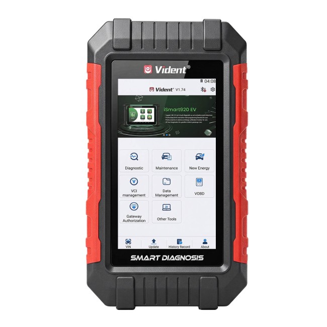 VIDENT G5 Supports 7 Special Functions, Oil Service, EPB, ABS Bleeding, AF, ADBlue, Battery Configuration with Lifetime Free Update