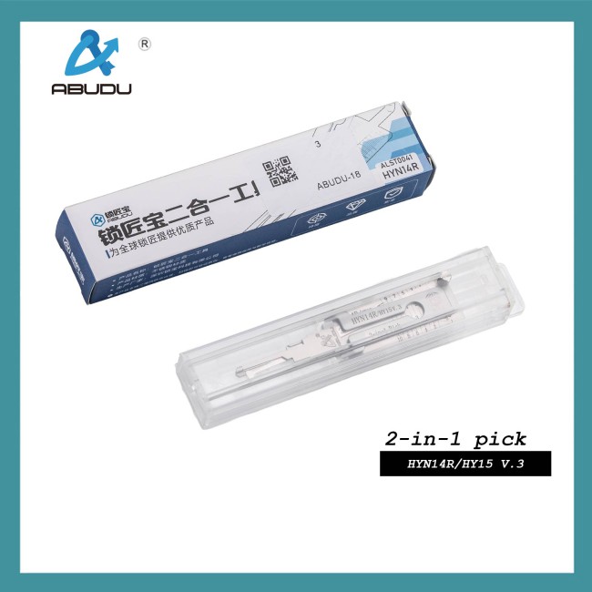 Abudun ABUDU HY15/HYN14R Flat Milling Dual Track Opening and Reading 2-in-1 Tool Tooth Depth (10-cut) IC CARD: 1098