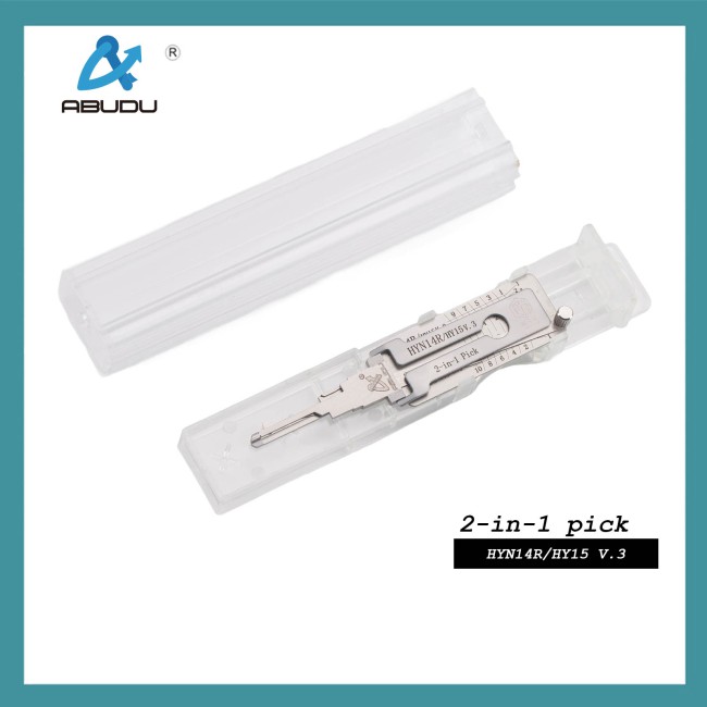 Abudun ABUDU HY15/HYN14R Flat Milling Dual Track Opening and Reading 2-in-1 Tool Tooth Depth (10-cut) IC CARD: 1098